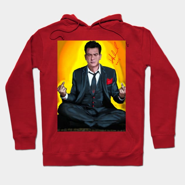 Charlie sheen Hoodie by Acez_ink